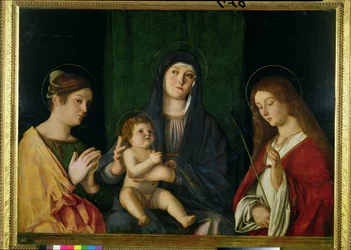 De Maagd en het Kind met St. Catharina en St. Ursula, ca.1490